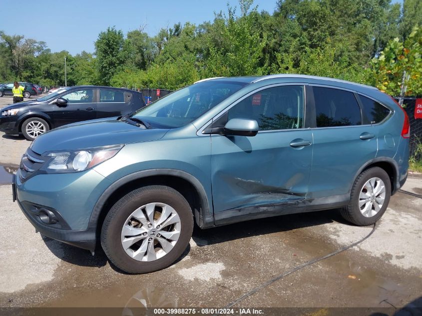 2012 Honda Cr-V Ex-L VIN: 2HKRM4H76CH614465 Lot: 39988275