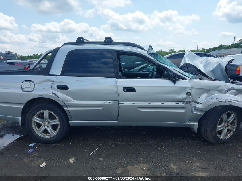 2006 Subaru Baja Sport VIN: 4S4BT62C167106947 Lot: 39988277