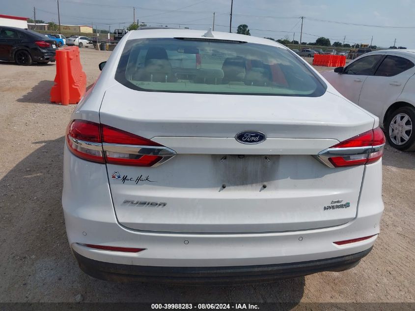 2019 Ford Fusion Hybrid Se VIN: 3FA6P0LU9KR272575 Lot: 39988283