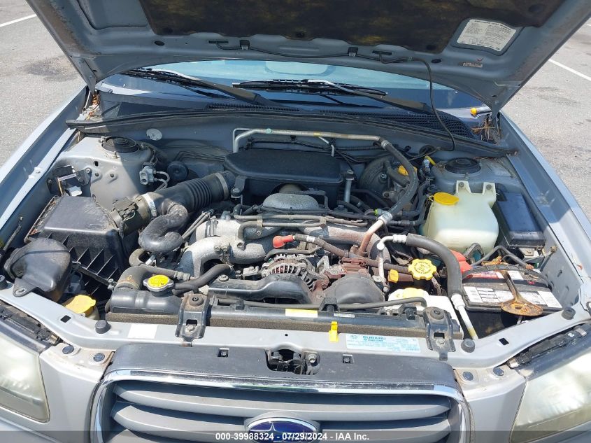 2005 Subaru Forester 2.5X VIN: JF1SG63645H734078 Lot: 39988324