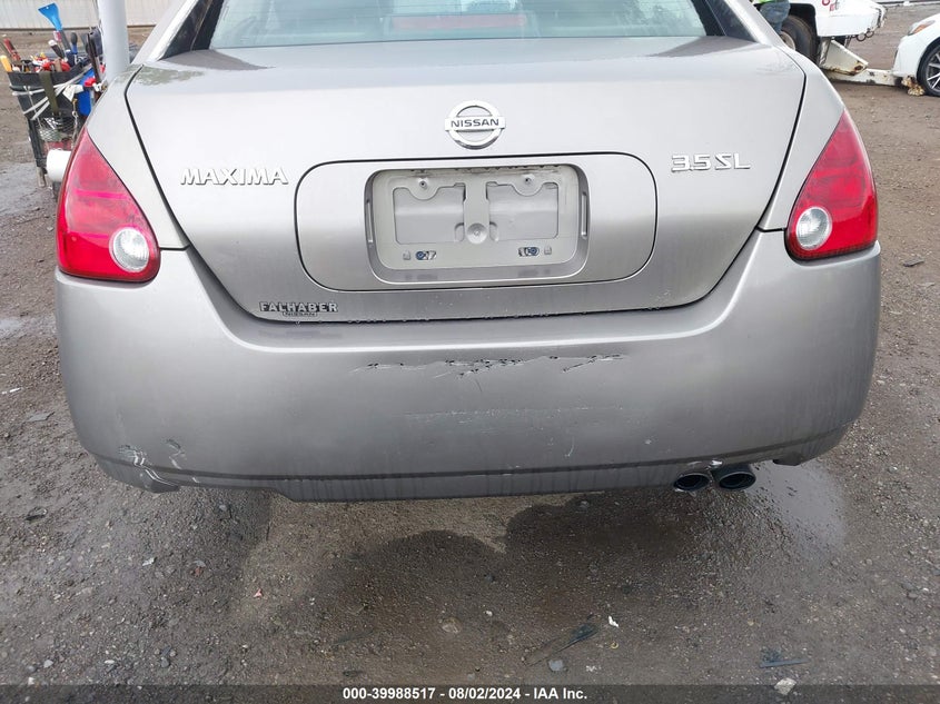 2006 Nissan Maxima 3.5 Sl VIN: 1N4BA41E46C830775 Lot: 39988517