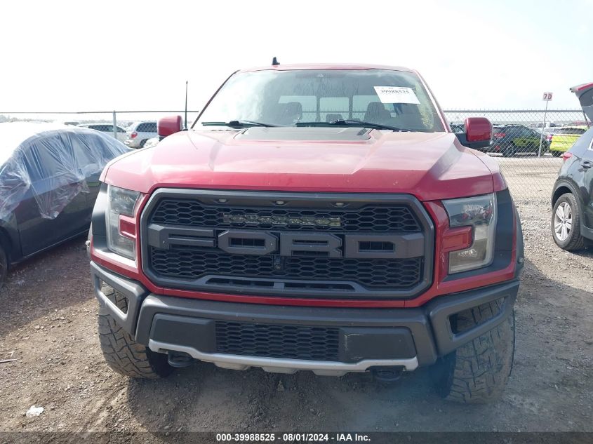 2019 Ford F-150 Raptor VIN: 1FTFW1RG1KFC87539 Lot: 39988525