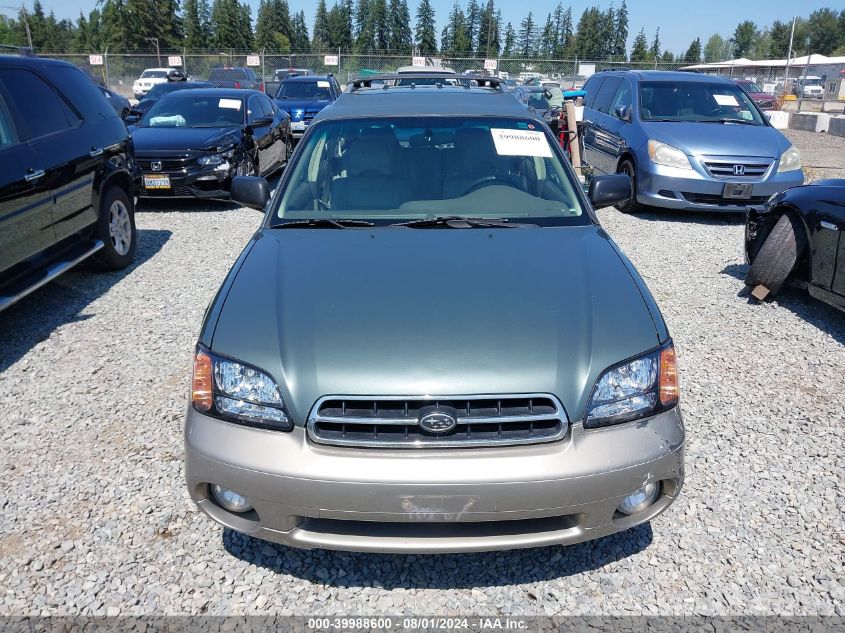 2000 Subaru Outback VIN: 4S3BH6654Y7625186 Lot: 39988600