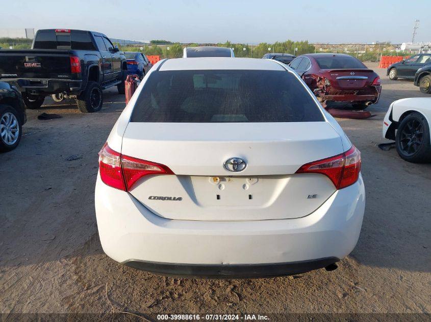 2018 Toyota Corolla Le VIN: 2T1BURHE4JC001774 Lot: 39988616