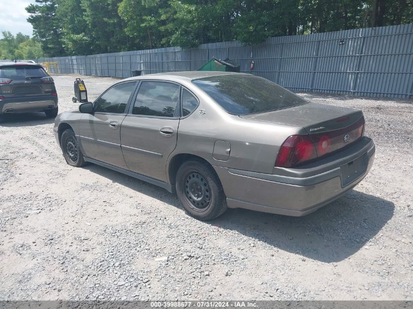 2003 Chevrolet Impala VIN: 2G1WF52EX39310349 Lot: 39988677