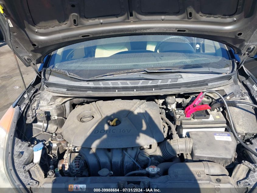 2012 Hyundai Elantra Gls (Ulsan Plant) VIN: KMHDH4AE1CU375688 Lot: 39988684