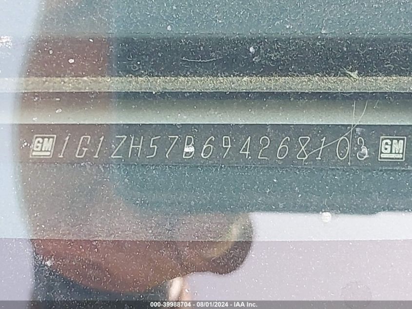 2009 Chevrolet Malibu 1Lt VIN: 1G1ZH57B694268103 Lot: 39988704