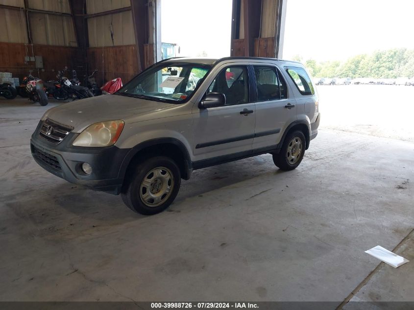 2006 Honda Cr-V Lx VIN: SHSRD785X6U404656 Lot: 39988726