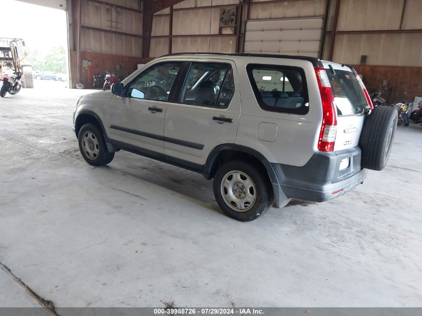 2006 Honda Cr-V Lx VIN: SHSRD785X6U404656 Lot: 39988726