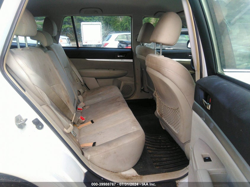 2013 Subaru Outback 2.5I VIN: 4S4BRBAC7D3314148 Lot: 39988767