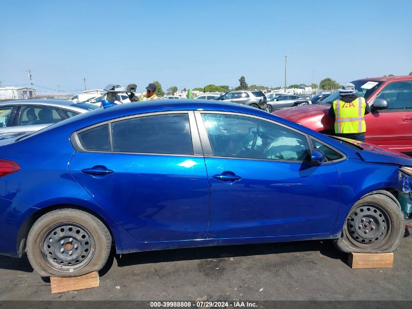 2017 Kia Forte Lx VIN: 3KPFK4A7XHE051354 Lot: 39988808