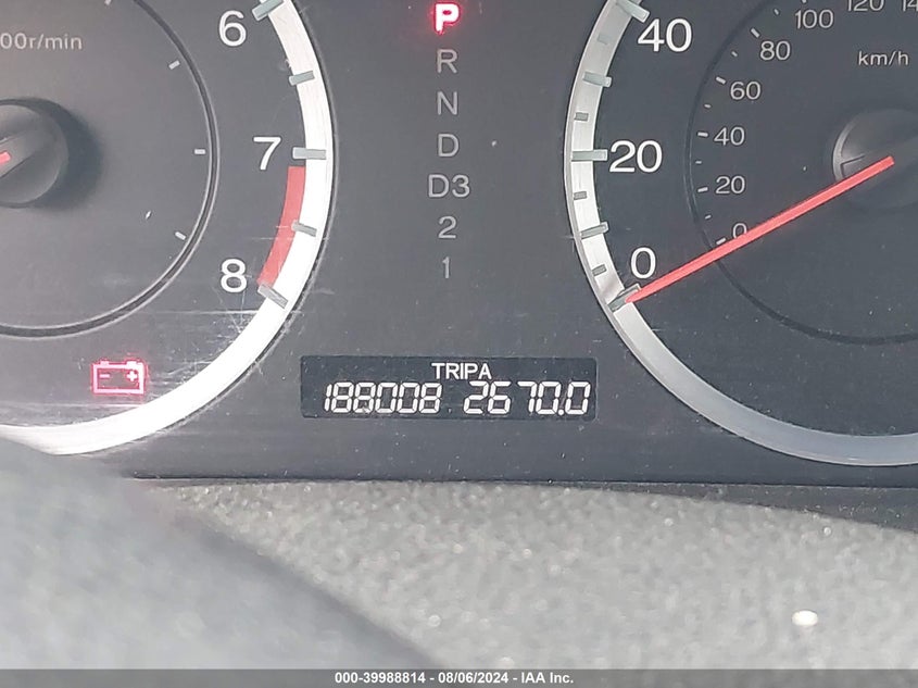 2010 Honda Accord 2.4 Ex VIN: 1HGCP2F7XAA166225 Lot: 39988814