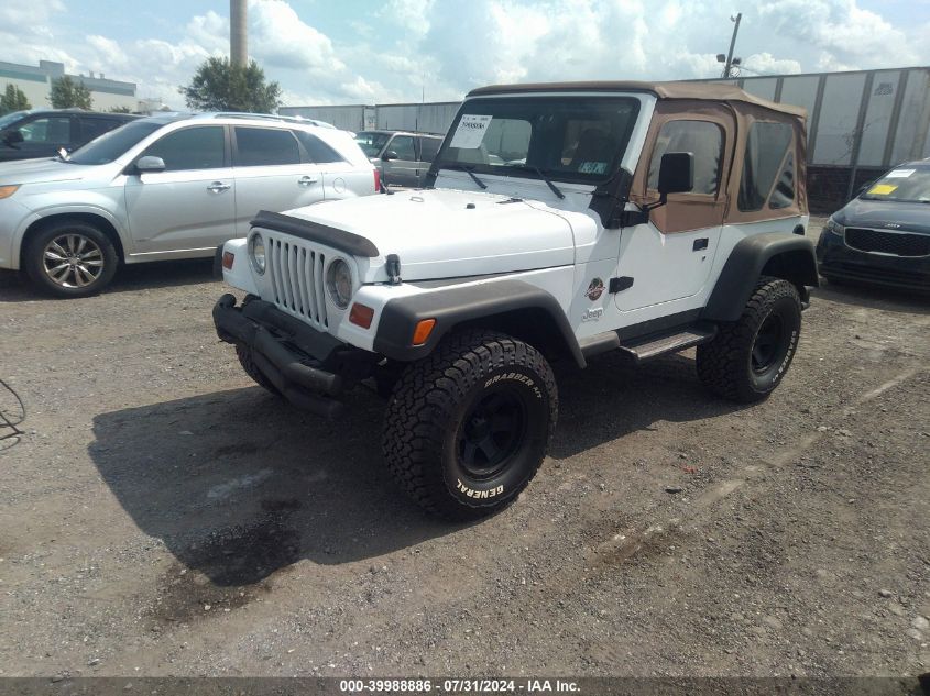 2000 Jeep Wrangler Sport VIN: 1J4FA49S5YP761784 Lot: 39988886