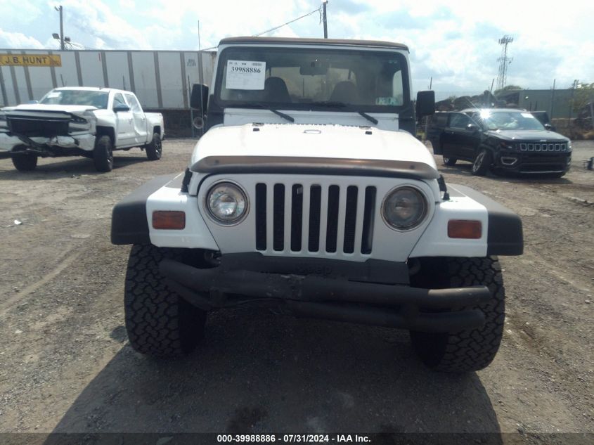 2000 Jeep Wrangler Sport VIN: 1J4FA49S5YP761784 Lot: 39988886