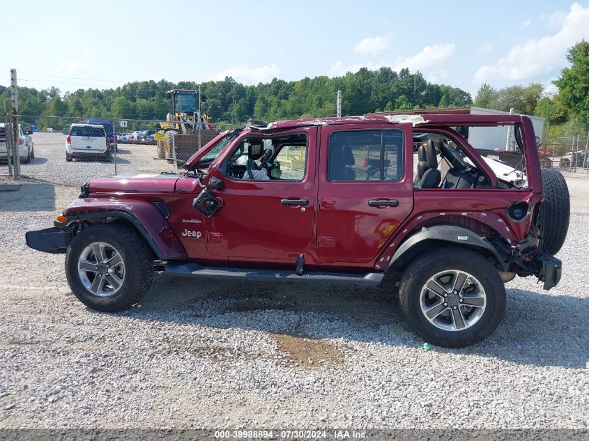 2021 Jeep Wrangler Unlimited Sahara 4X4 VIN: 1C4HJXEN7MW685887 Lot: 39988894