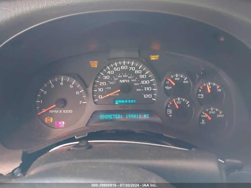 2002 Chevrolet Trailblazer Ltz VIN: 1GNDT13S422369986 Lot: 39988916