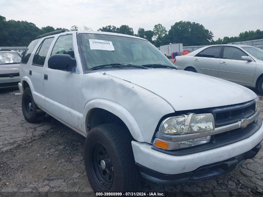 2003 Chevrolet Blazer Ls VIN: 1GNDT13X53K117385 Lot: 39988999