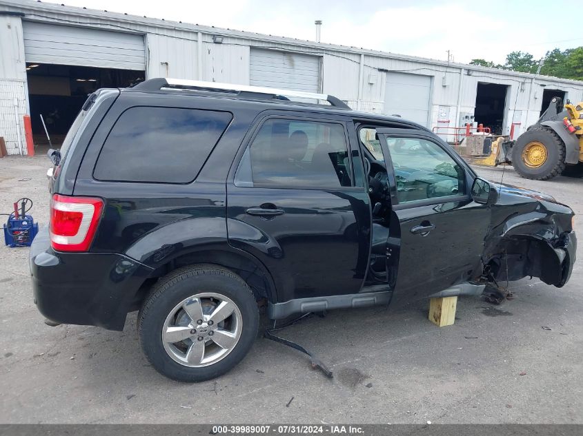 2011 Ford Escape Limited VIN: 1FMCU9E78BKA18650 Lot: 39989007