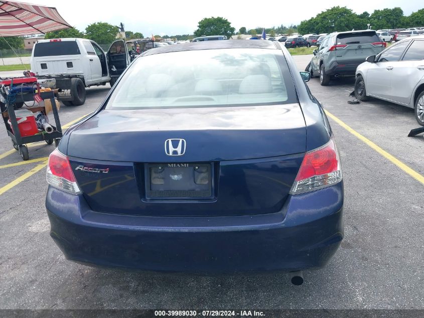 2009 Honda Accord 2.4 Lx VIN: 1HGCP26309A186038 Lot: 39989030