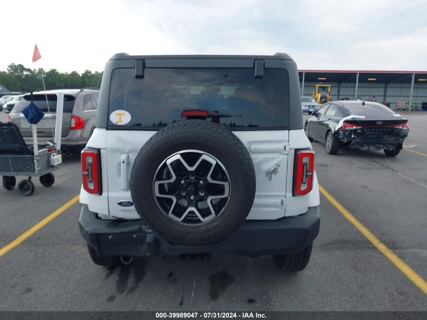 2023 Ford Bronco Outer Banks VIN: 1FMEE5BP0PLB50841 Lot: 39989047