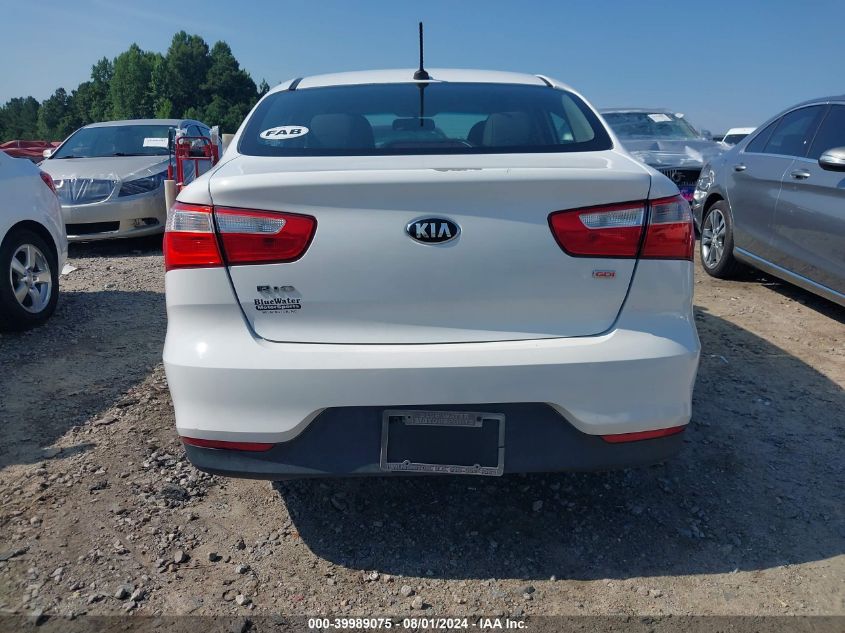 2016 Kia Rio Lx VIN: KNADM4A37G6537815 Lot: 39989075