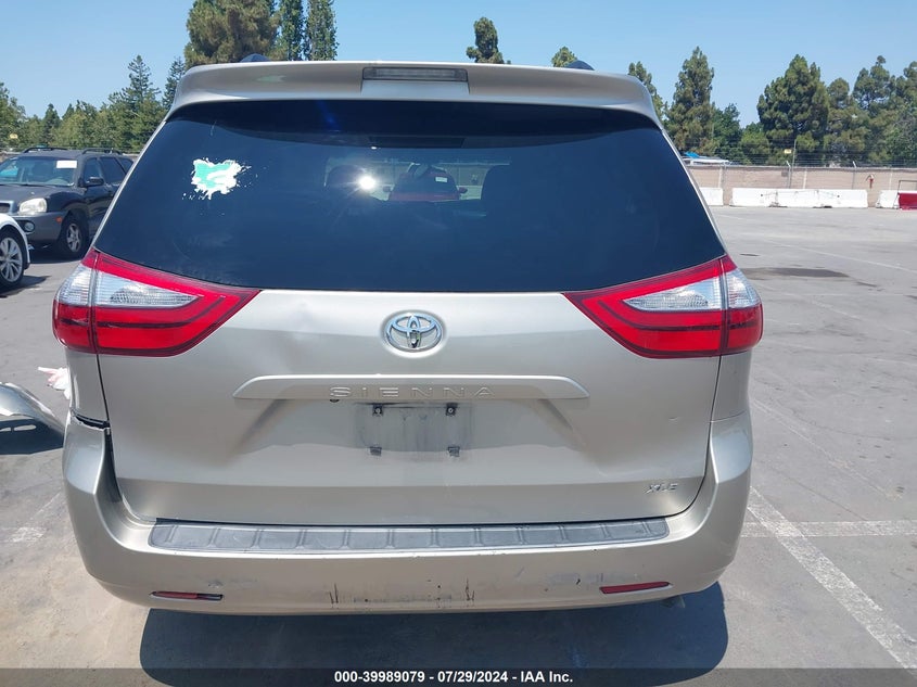 2015 Toyota Sienna Xle 8 Passenger VIN: 5TDYK3DC7FS553141 Lot: 39989079