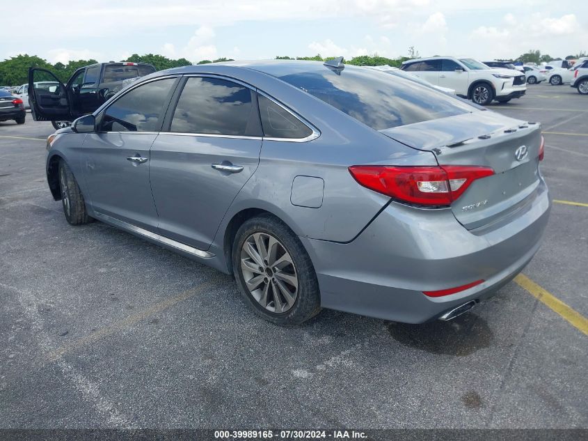 VIN 5NPE34AF9HH549332 2017 HYUNDAI SONATA SPORT
