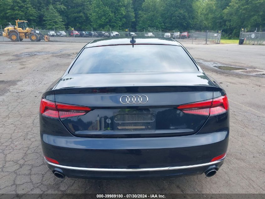 2018 Audi A5 2.0T Premium VIN: WAUNNAF59JA009899 Lot: 39989180