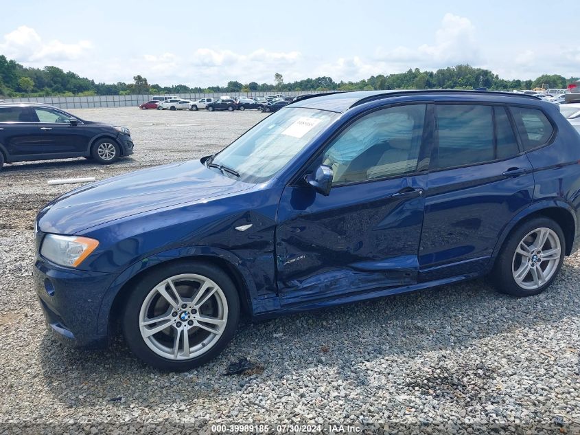 2014 BMW X3 xDrive35I VIN: 5UXWX7C58E0E78603 Lot: 39989185