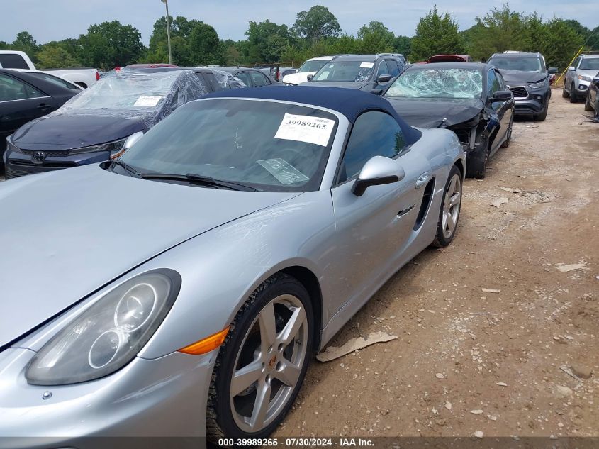 2015 Porsche Boxster VIN: WP0CA2A88FS110320 Lot: 39989265