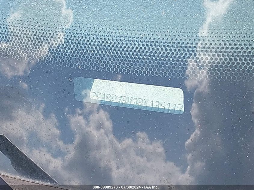 2011 Ford Crown Victoria Police Interceptor VIN: 2FABP7BV3BX135117 Lot: 39989273