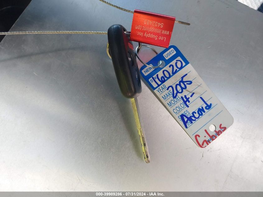 2005 Honda Accord Lx VIN: 1HGCM66365A029236 Lot: 39989286