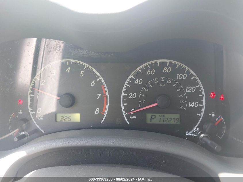 2009 Toyota Corolla Le VIN: 2T1BU40E59C026256 Lot: 39989288