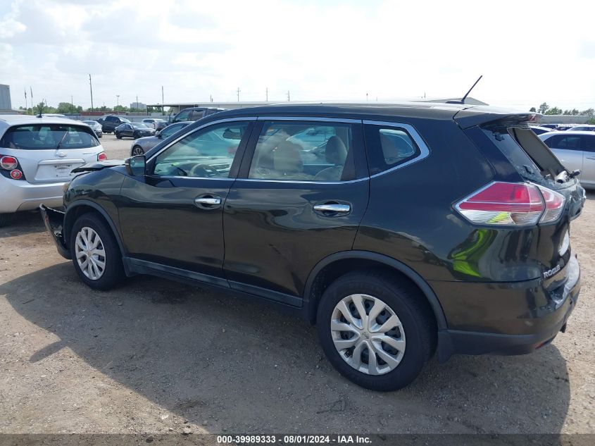 2015 Nissan Rogue S VIN: 5N1AT2MV5FC899602 Lot: 39989333