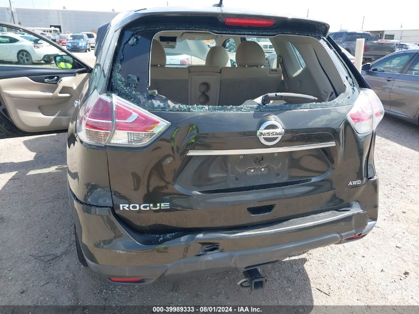 2015 Nissan Rogue S VIN: 5N1AT2MV5FC899602 Lot: 39989333