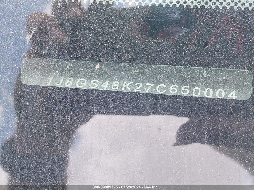 2007 Jeep Grand Cherokee Laredo VIN: 1J8GS48K27C650004 Lot: 39989395