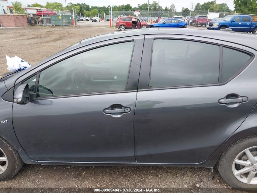 2014 Toyota Prius C Three VIN: JTDKDTB32E1079405 Lot: 39989404