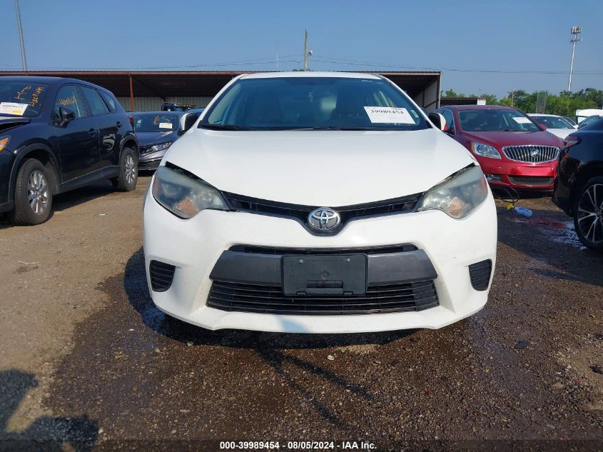 2016 Toyota Corolla Le VIN: 5YFBURHE2GP485436 Lot: 39989454