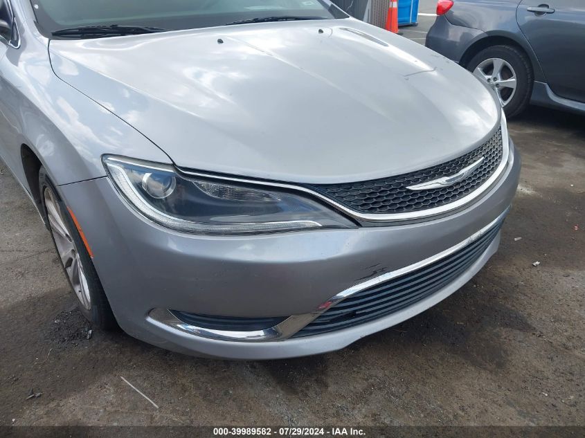 2015 Chrysler 200 Limited VIN: 1C3CCCAB3FN550511 Lot: 39989582