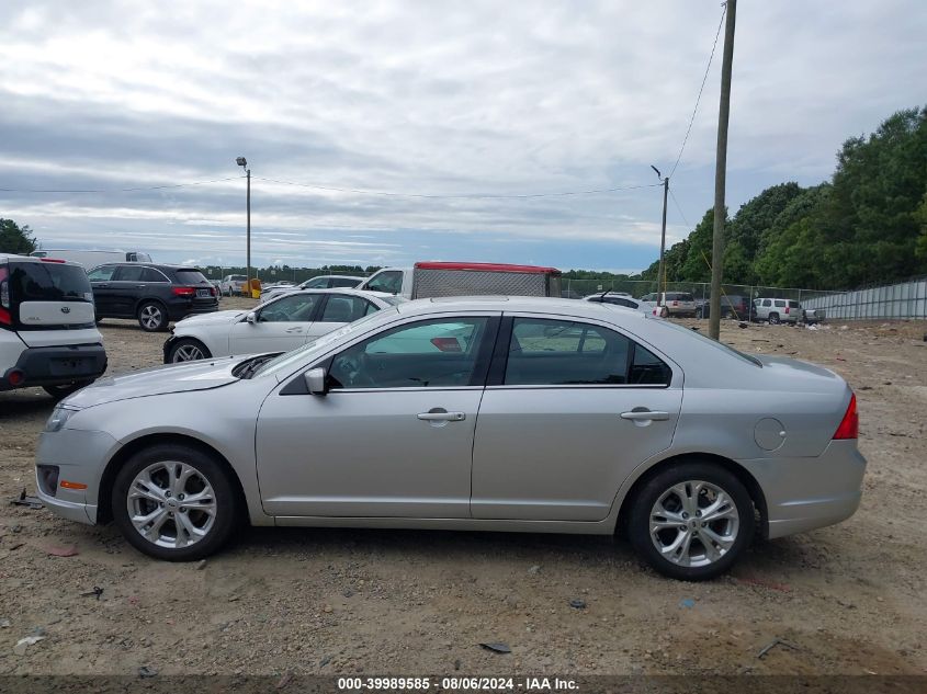 2012 Ford Fusion Se VIN: 3FAHP0HA2CR226563 Lot: 39989585