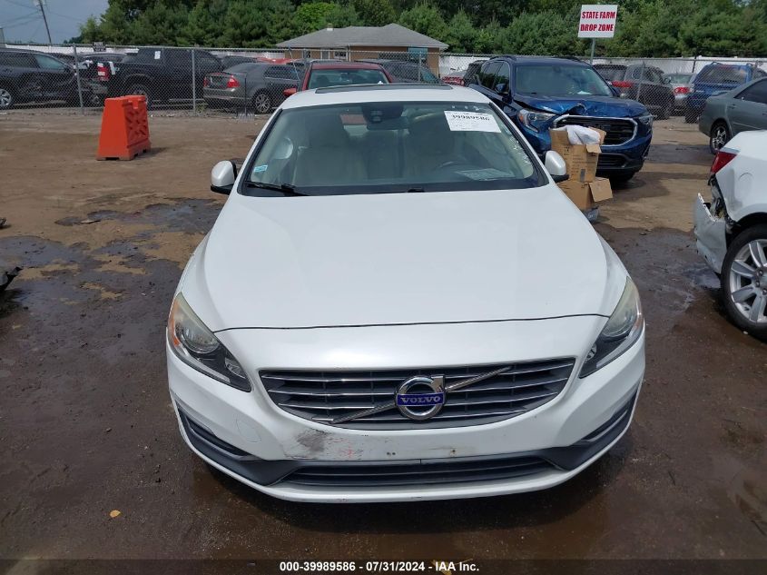 2015 Volvo S60 T5 Premier VIN: YV140MFB6F2312137 Lot: 39989586