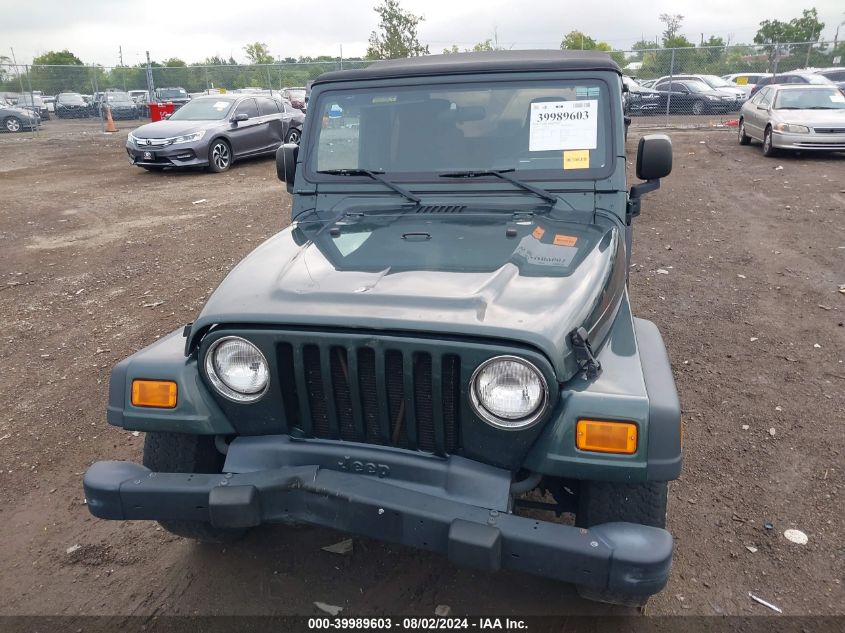 2003 Jeep Wrangler X VIN: 1J4FA39S63P377323 Lot: 40247028