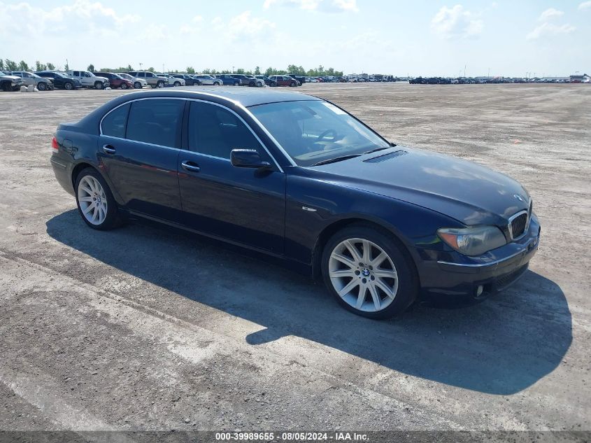 2006 BMW 750Li VIN: WBAHN835X6DT63012 Lot: 39989655