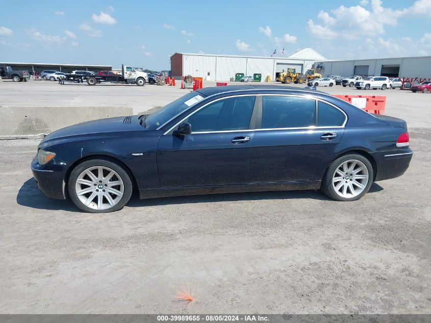 2006 BMW 750Li VIN: WBAHN835X6DT63012 Lot: 39989655