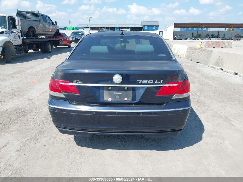 2006 BMW 750Li VIN: WBAHN835X6DT63012 Lot: 39989655