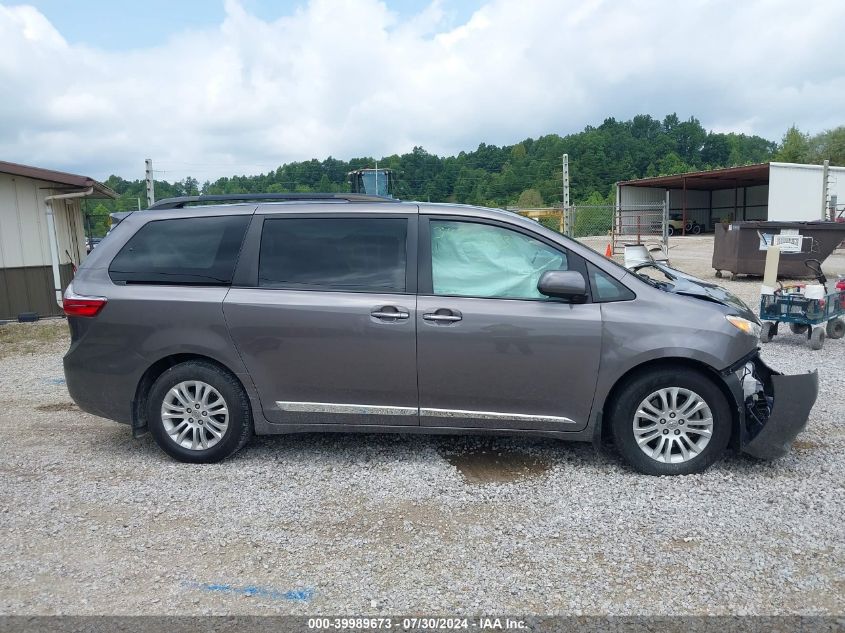 2015 Toyota Sienna Xle Premium 8 Passenger VIN: 5TDYK3DC5FS641539 Lot: 39989673