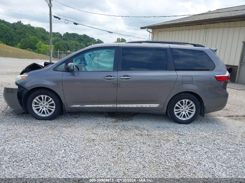 2015 Toyota Sienna Xle Premium 8 Passenger VIN: 5TDYK3DC5FS641539 Lot: 39989673