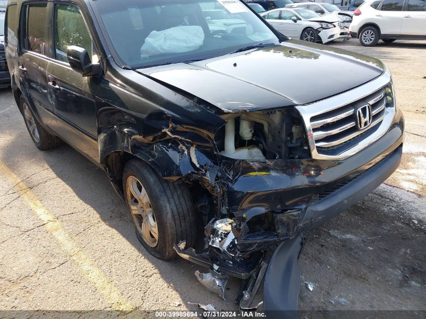 2012 Honda Pilot Ex-L VIN: 5FNYF4H51CB037640 Lot: 39989694