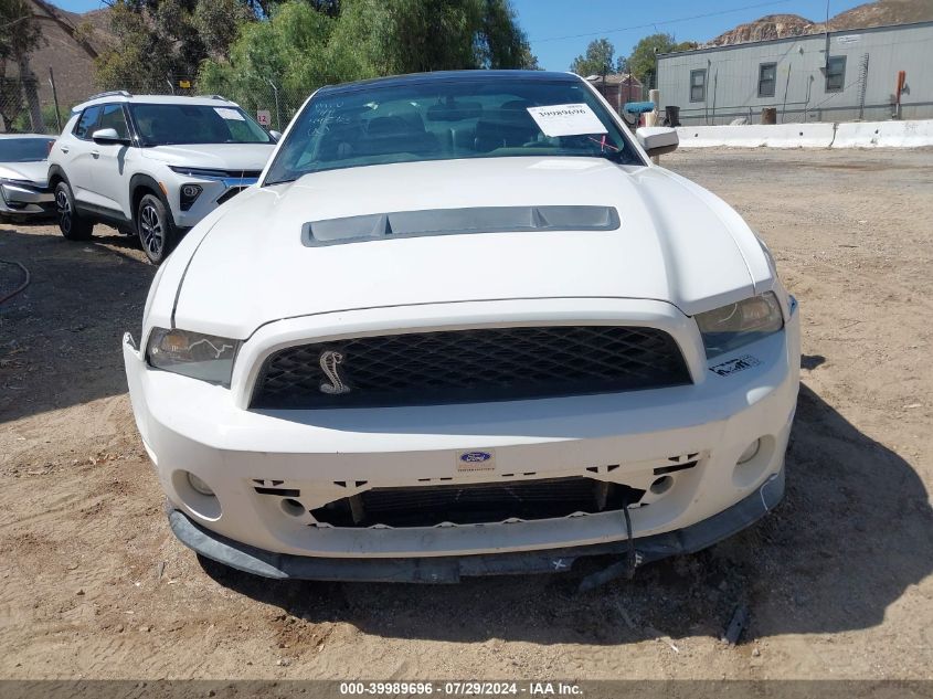 2011 Ford Shelby Gt500 VIN: 1ZVBP8JS8B5154011 Lot: 39989696