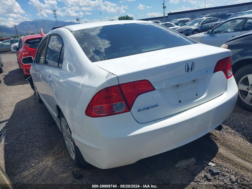 2008 Honda Civic Sdn Lx VIN: 1HGFA16578L031130 Lot: 39989740